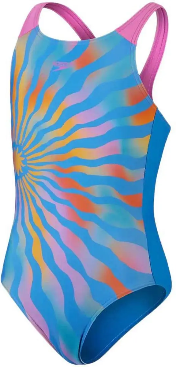 Speedo Printed Pulseback Zwempak Veelkleurig 09-10 Years Meisje