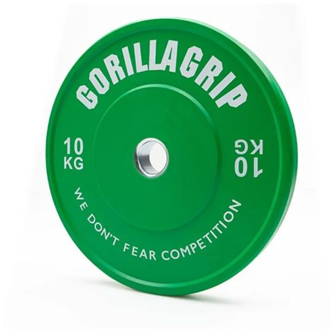 Color Bumper Plate 10 kg Green