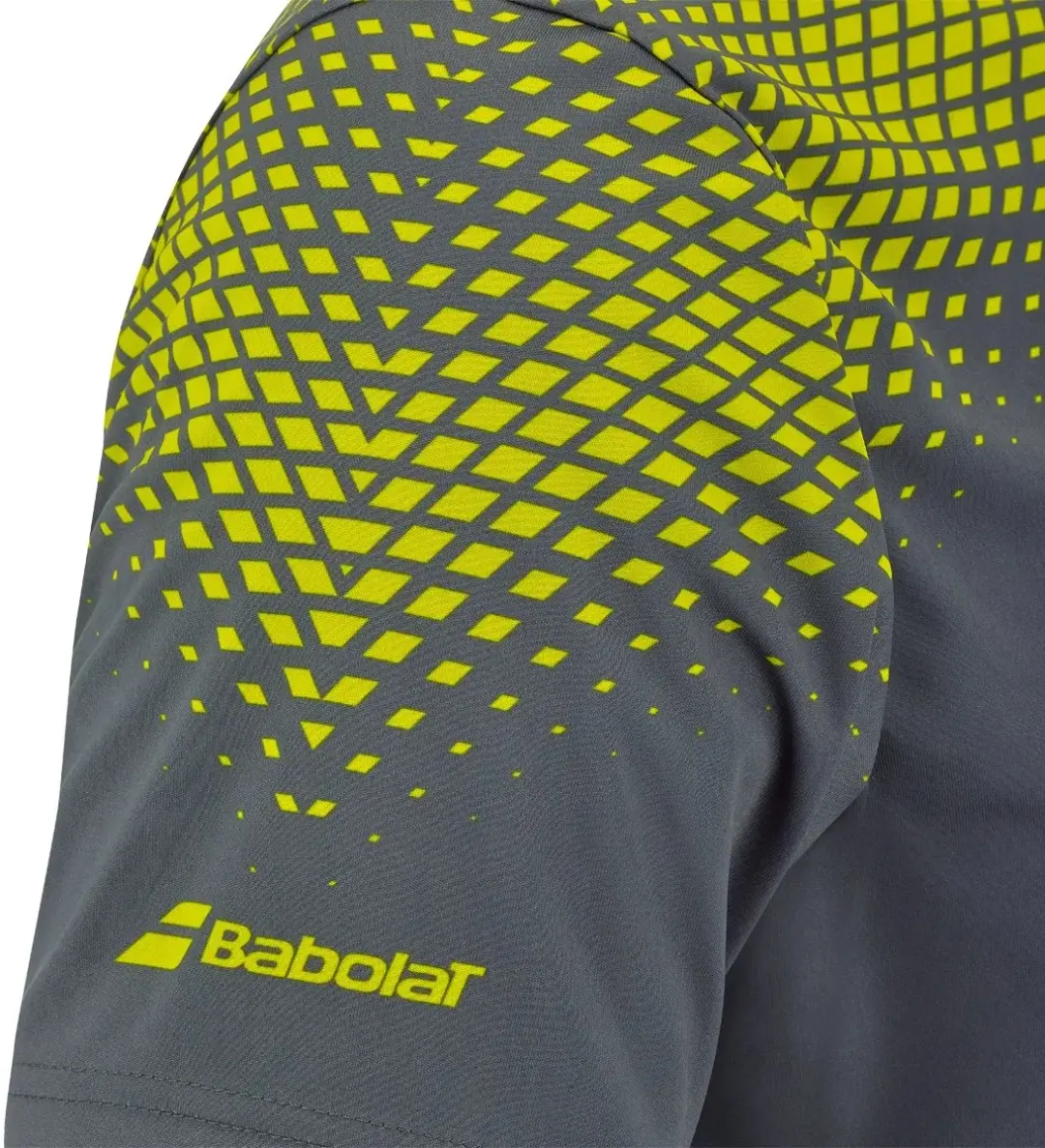 Babolat Aero Crew Neck T-shirt Heren - L - Geel/Zilver - afbeelding 3 van 4