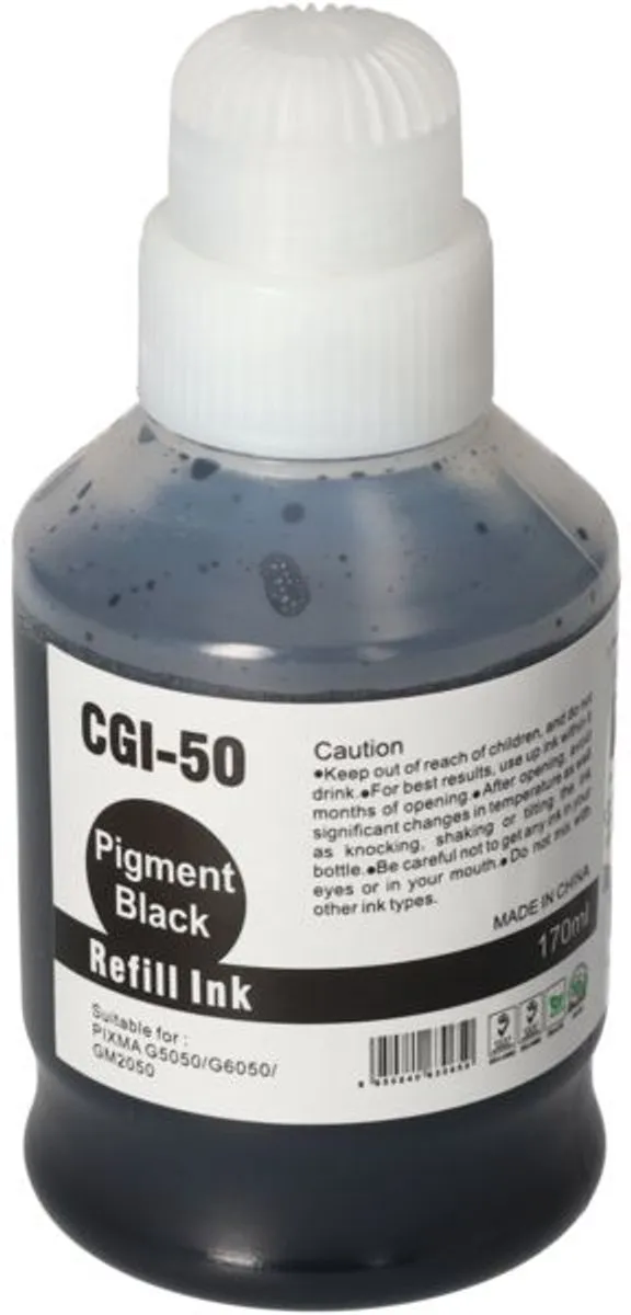 PrintAbout GI-50PGBK Inktcartridge Zwart - 5000 pagina's
