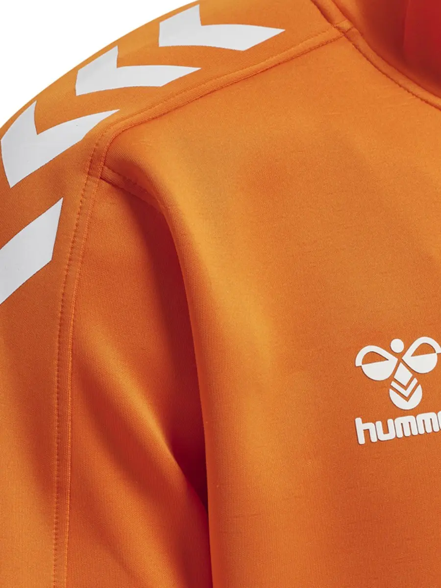 Hummel Hmlcore Xk Poly Zip Sweat - Orange Tiger - XXXL - afbeelding 4 van 6