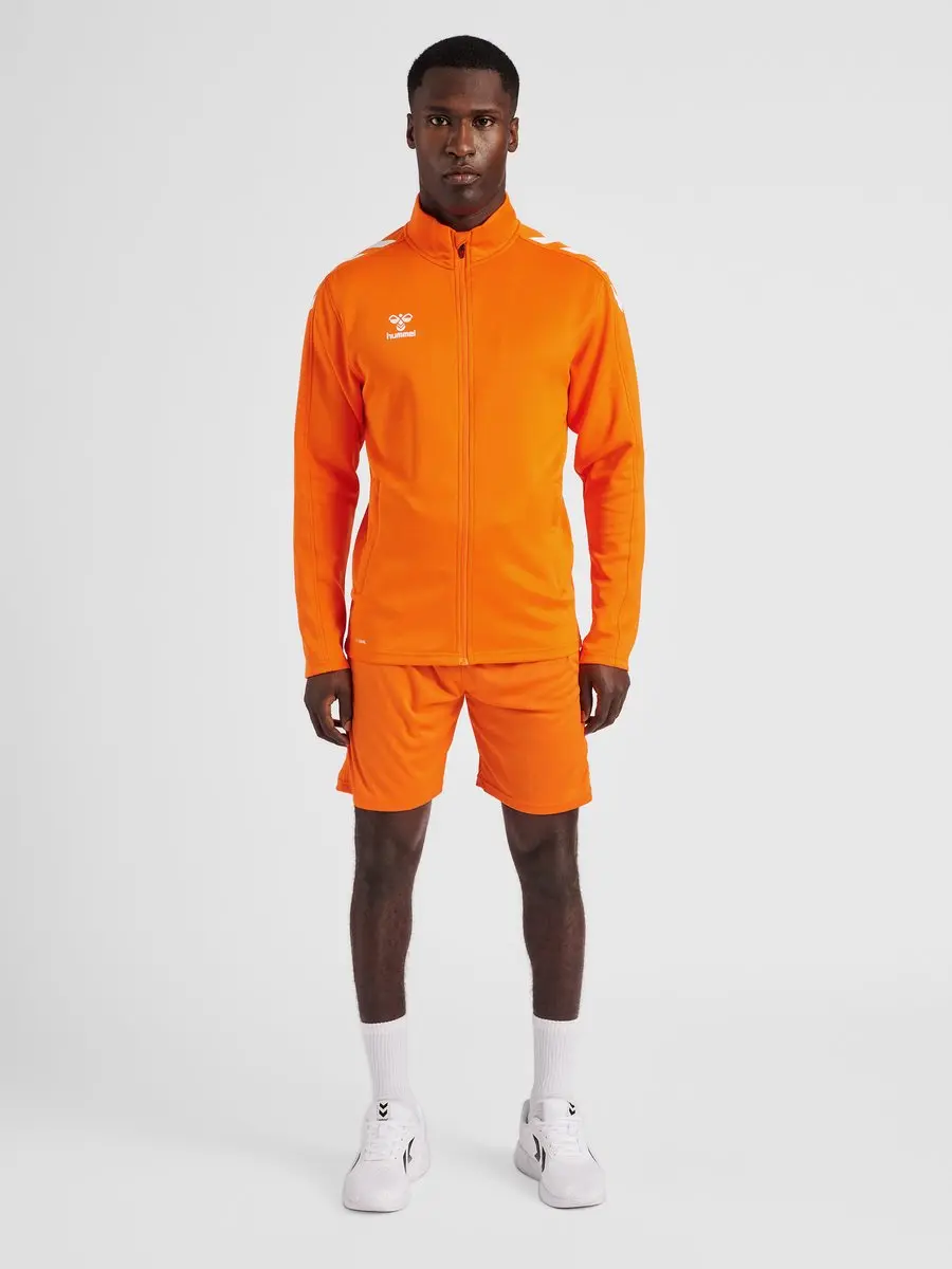 Hummel Hmlcore Xk Poly Zip Sweat - Orange Tiger - XXXL - afbeelding 6 van 6