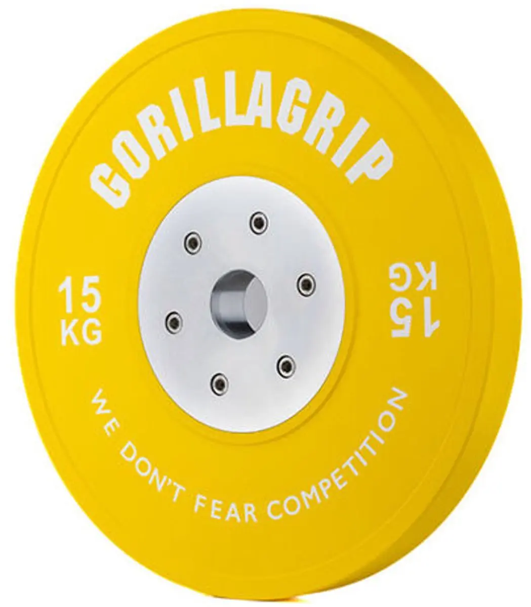 Competition Bumper Plate 15 kg Yellow