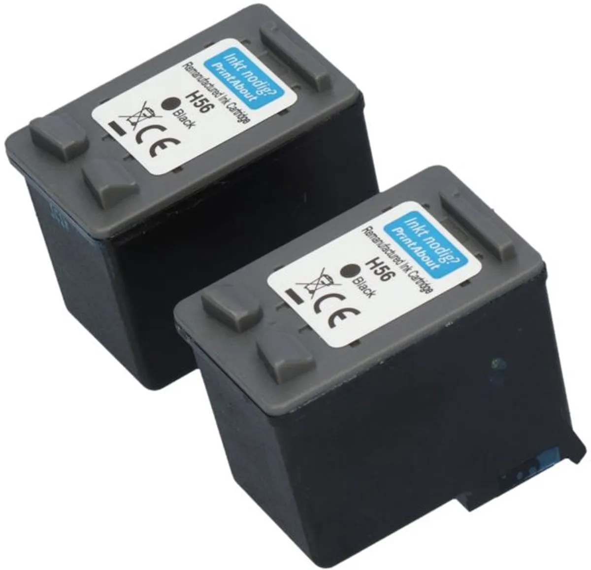 PrintAbout C6656AE-PA2 Inktcartridge Zwart - 2 Stuks