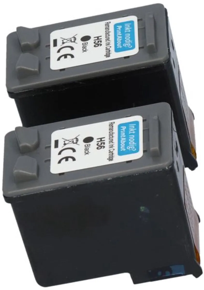PrintAbout C6656AE-PA2 Inktcartridge Zwart - 2 Stuks