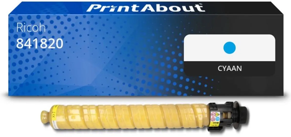 PrintAbout Ricoh 841820 Toner Cyaan - 19.000 pagina's