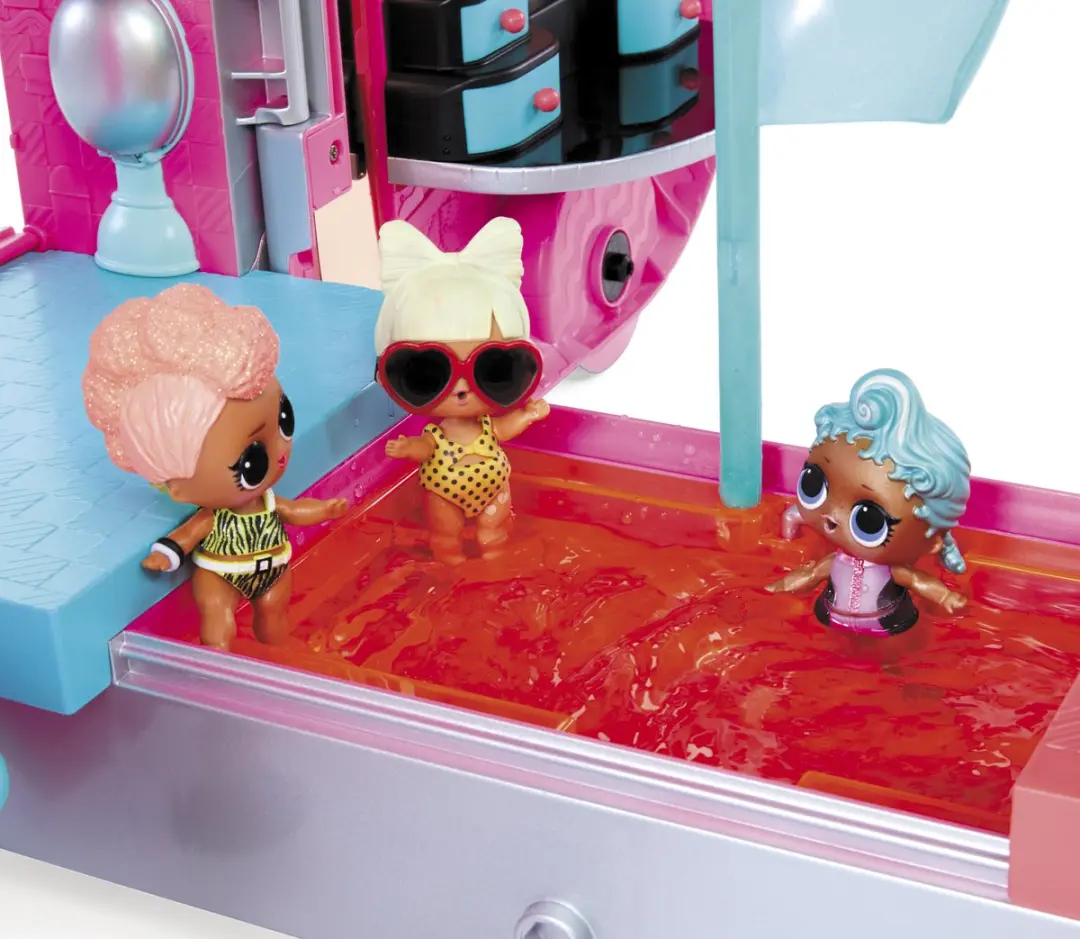 LOL Surprise! Glamper 254591 - Camper met Modepop - 55+ Verrassingen - Zilver/Roze - afbeelding 5 van 6