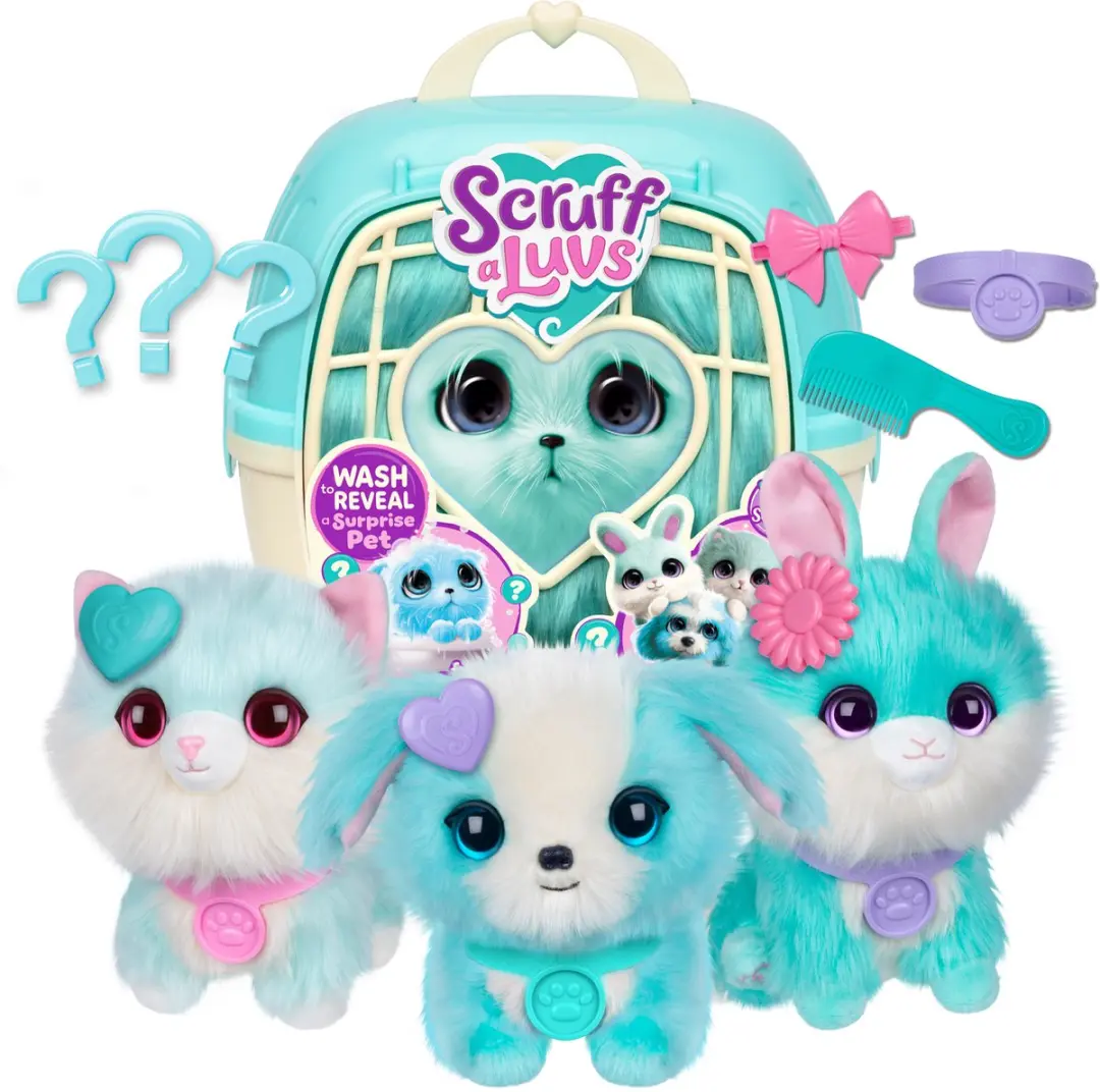 Moose Toys Scruff a Luvs Blauwe Mystery Knuffel