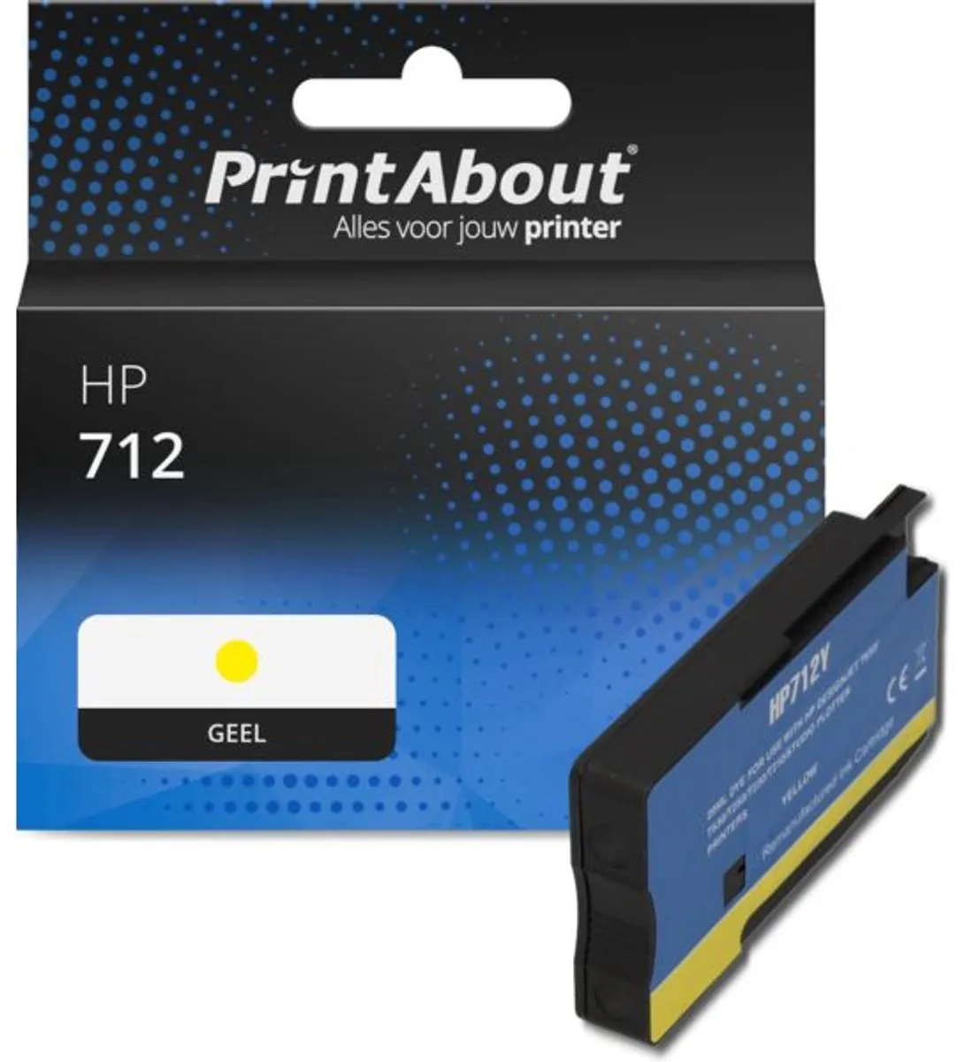 PrintAbout Inktcartridge 712 3ED69A Geel
