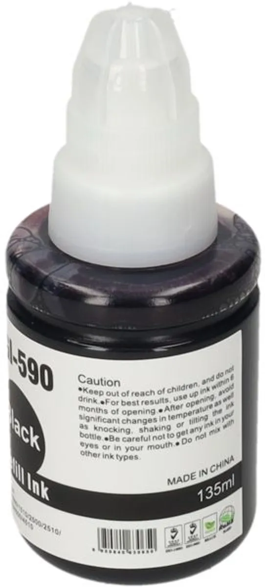 PrintAbout GI-590BK Inktcartridge - Zwart - 6500 pagina's