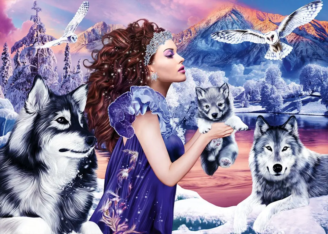 Bluebird Puzzle legpuzzel Wolfskönigin