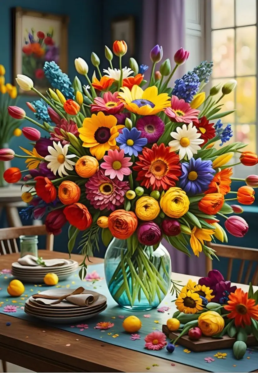 Bluebird Puzzle legpuzzel Colourful Bouquet