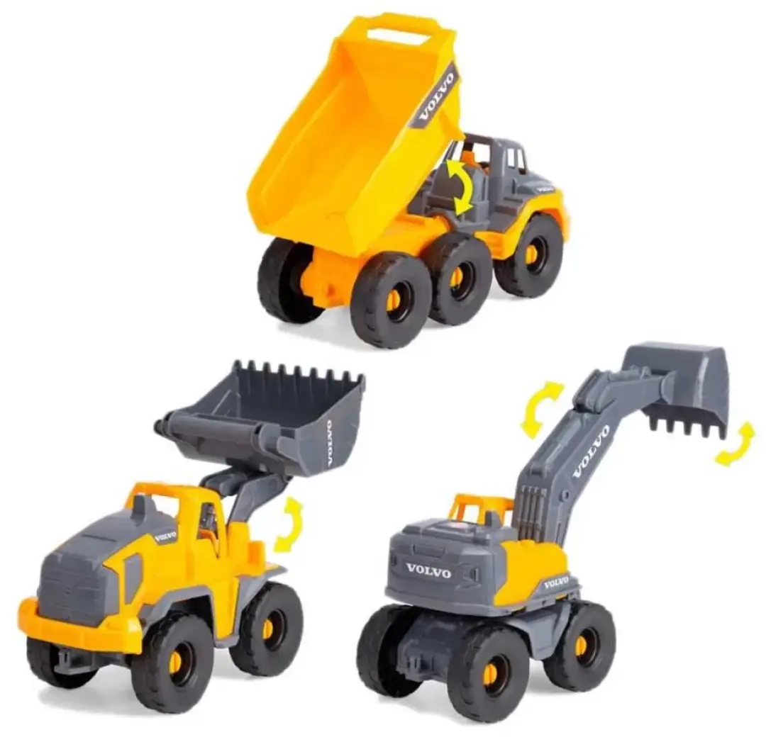 Dickie Toys Volvo Bouwvoertuigen Set