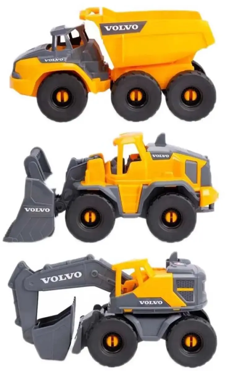 Dickie Toys Volvo Bouwvoertuigen Set - 3 Stuks Multicolor - afbeelding 2 van 4