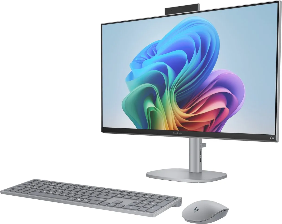 HP OmniStudio X AI All In One PC - NGAI 27-cs1750nd - Intel Core Ultra 5 - Full HD - 16 GB DDR5 RAM - 512 GB SSD - 27 inch - Windows 11 Home