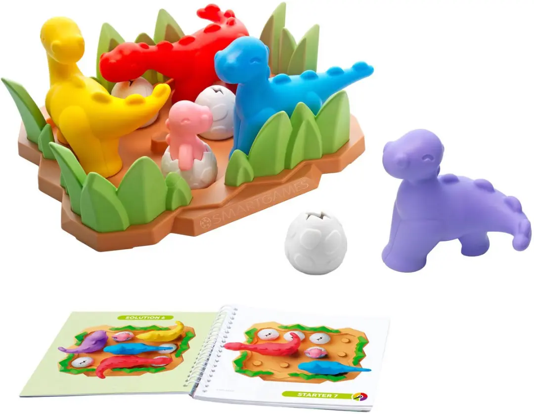 SmartGames Tiptoe Dino SG 043 Logisch Denkspel - 48 Puzzelopdrachten