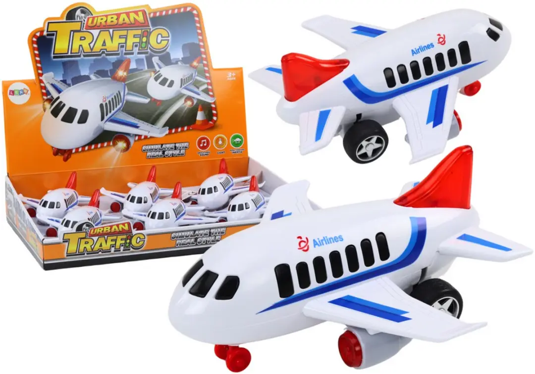 Lean Toys Passagiersvliegtuig Licht & Geluid