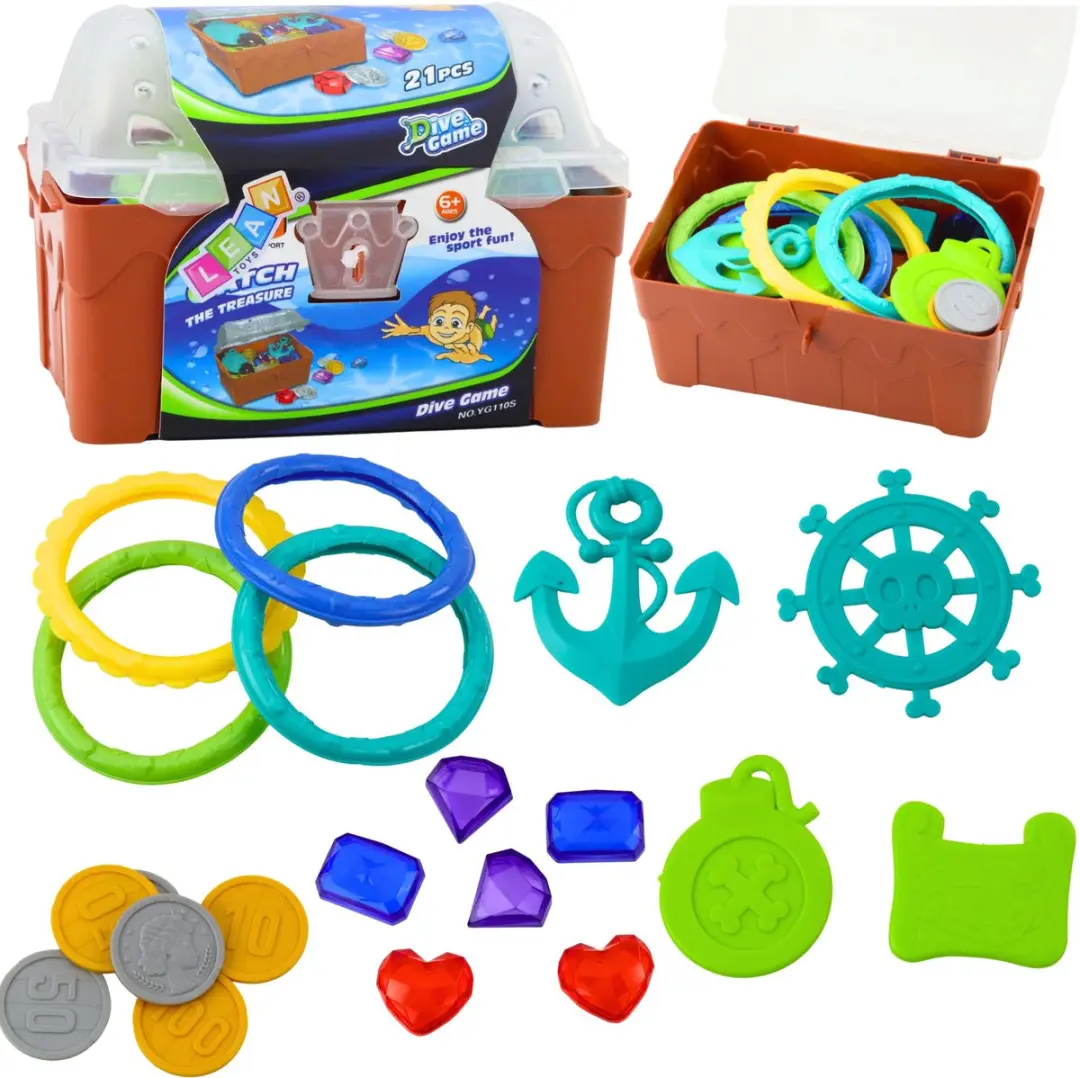 Lean Toys Schatkistset Duiken Waterpret 21-delig