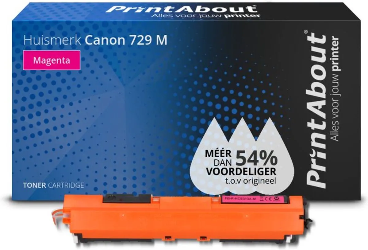PrintAbout 729 M-PA Toner - Magenta - 1.250 Stuks