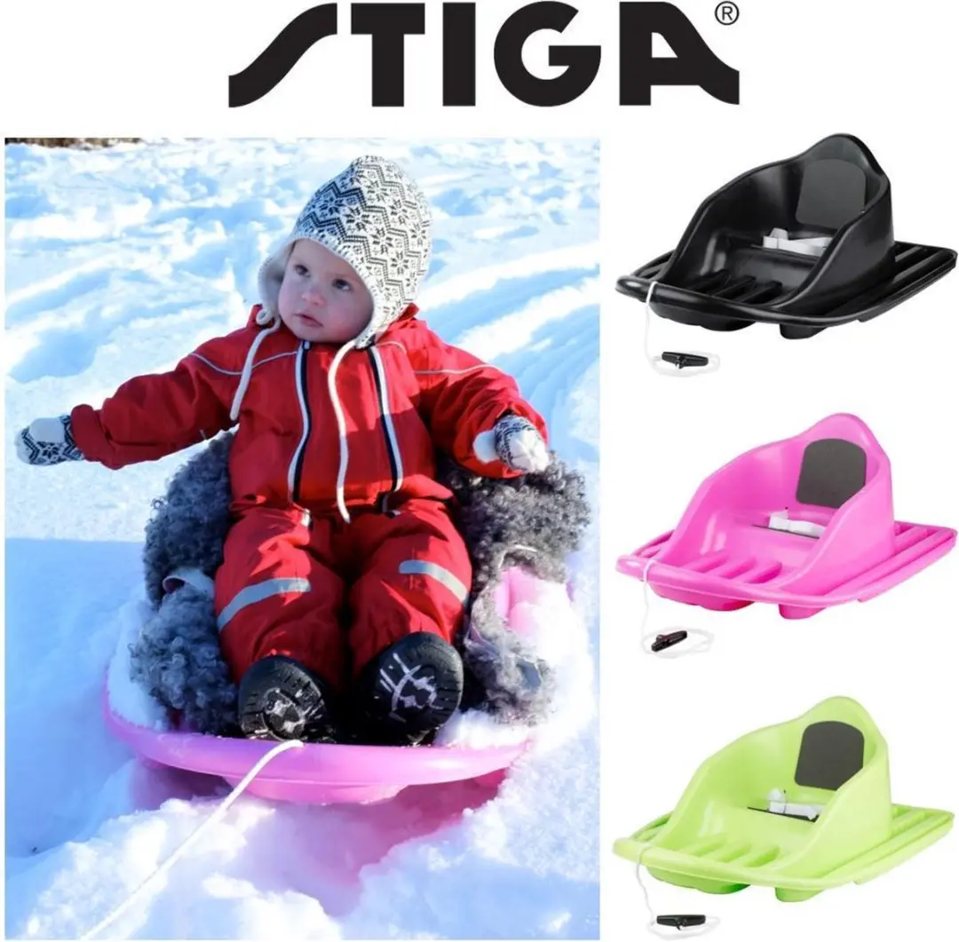 Stiga BabyCruiser Plastic Babyslee Lime Groen - afbeelding 5 van 6