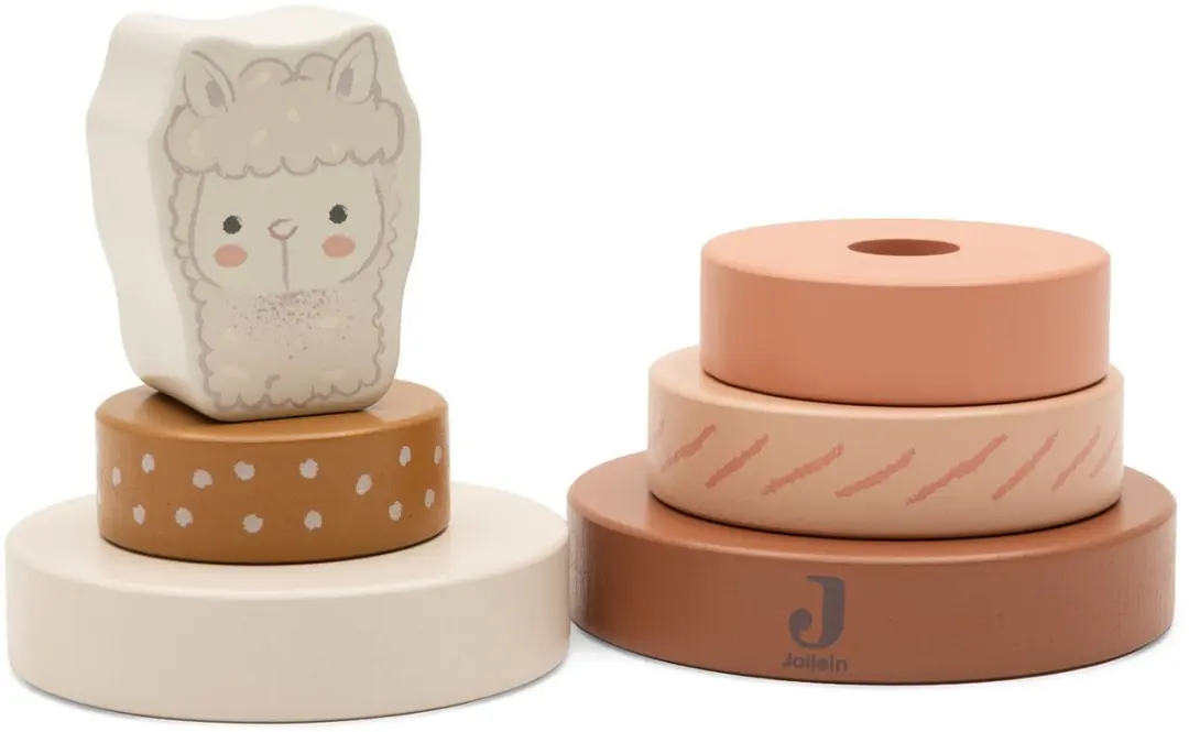 Jollein Houten Tuimelstapelaar Alpaca Paco - Multicolor - afbeelding 2 van 6