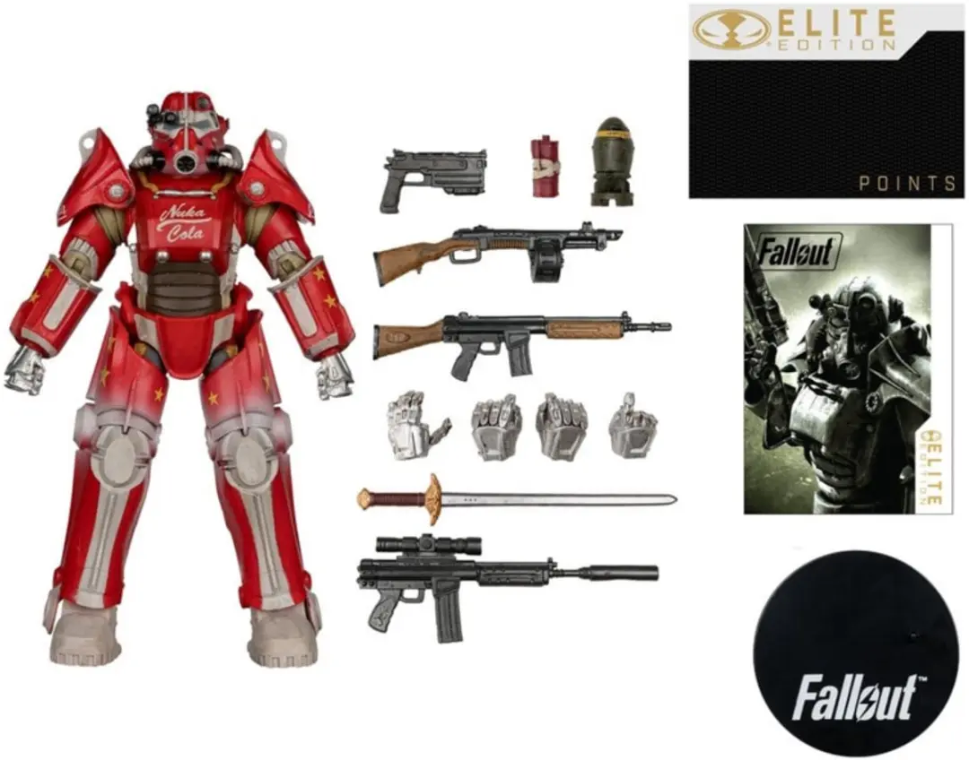McFarlane Toys Fallout T-45B Nuka Cola Action Figure - 20cm - Multi - afbeelding 5 van 6