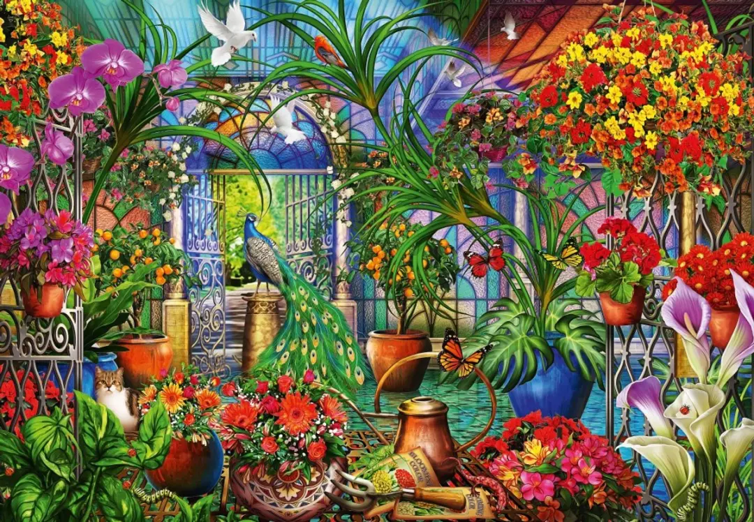 Bluebird Puzzle legpuzzel Tropical Green House