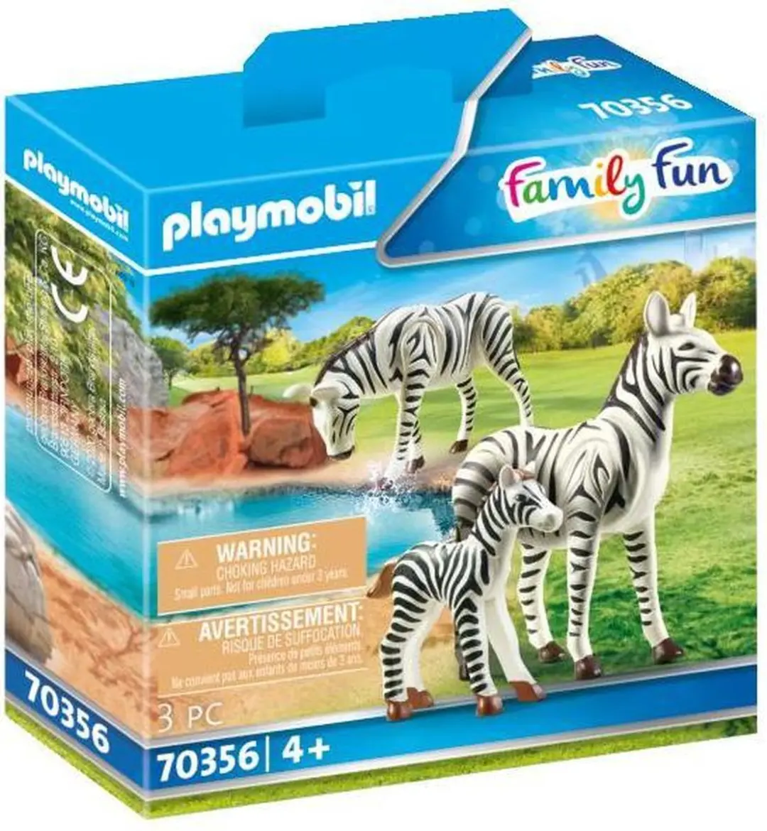PLAYMOBIL Family Fun 2 zebra's met baby