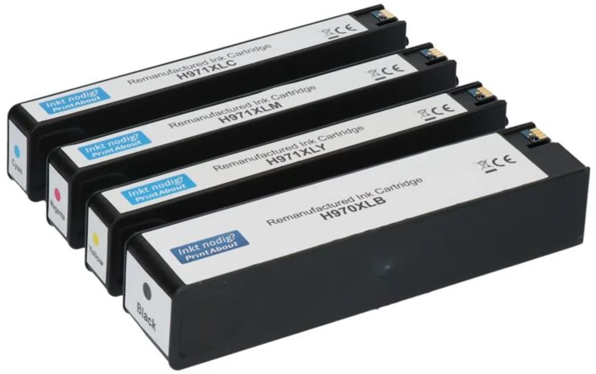 PrintAbout Huismerk HP 970XL Inktcartridge 4-kleuren - 32.250 pagina's