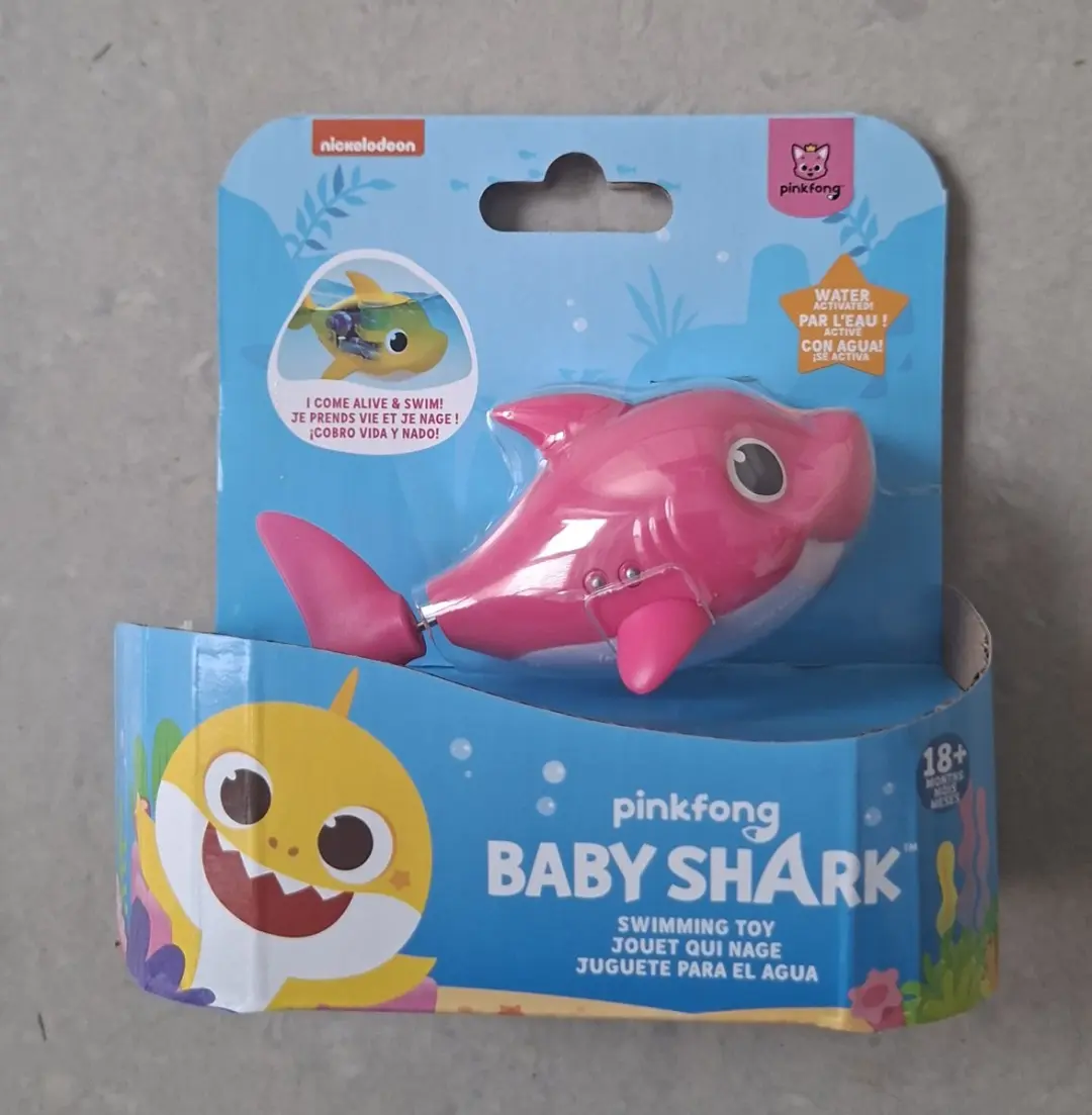 Nickelodeon Baby Shark / Opwindbaar / Bad speelgoed / Vis speelgoed / Blauw / Va