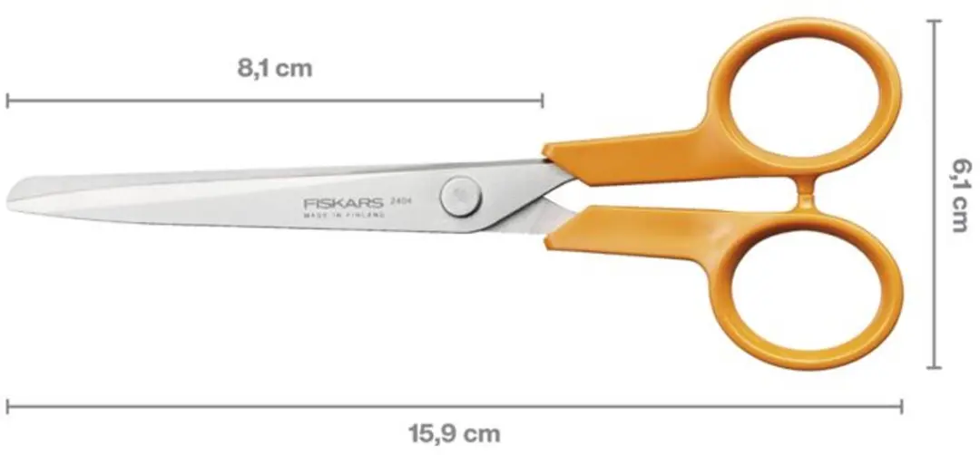 Fiskars Classic Universele Schaar 16cm - Oranje