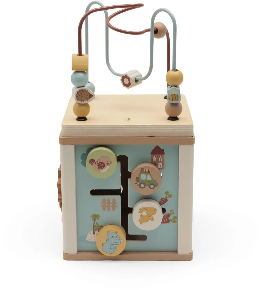 Jollein Houten Activiteitenkubus Jollies - Multicolor - afbeelding 5 van 6