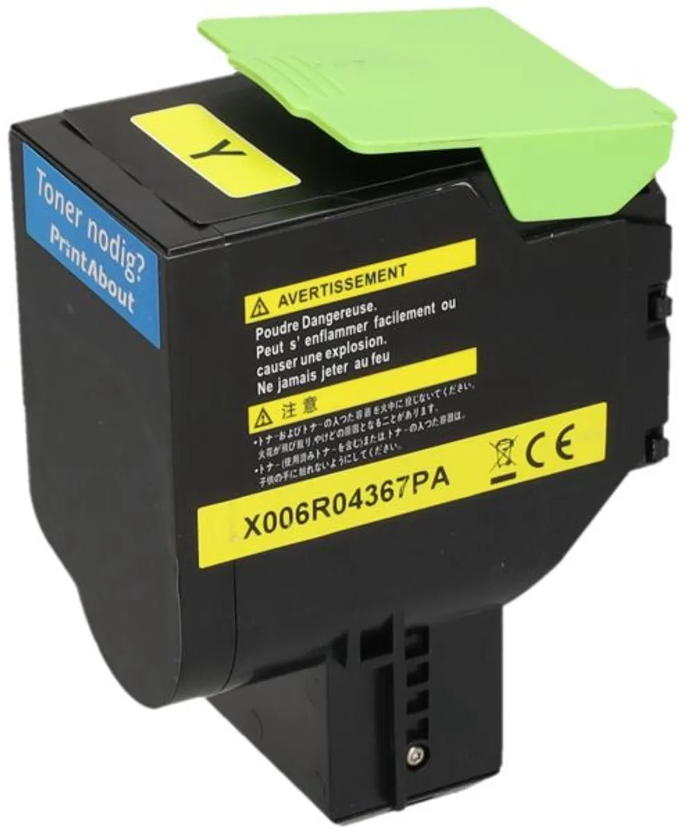 PrintAbout Toner 006R04367 Geel - 6.000 pagina's - voor Xerox
