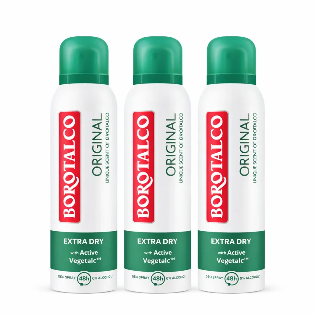 Borotalco Deodorant Original Spray 3x150ml