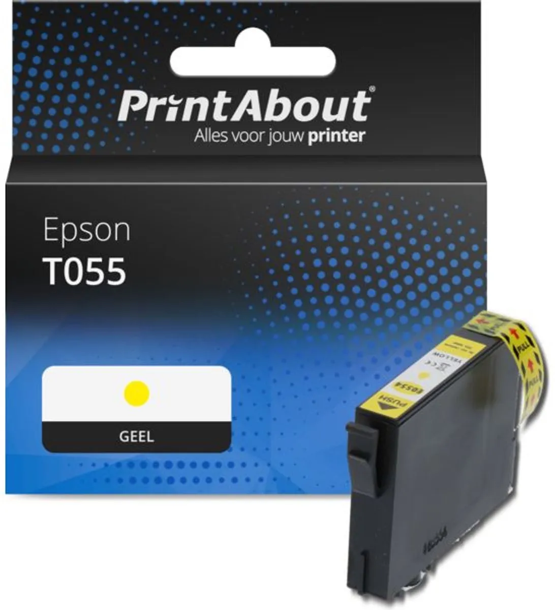PrintAbout T055 C13T055440 Geel Inktcartridge