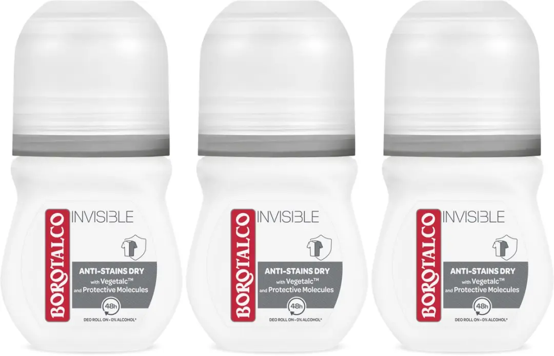 Borotalco Deo Invisible Roll-on 3x50ml