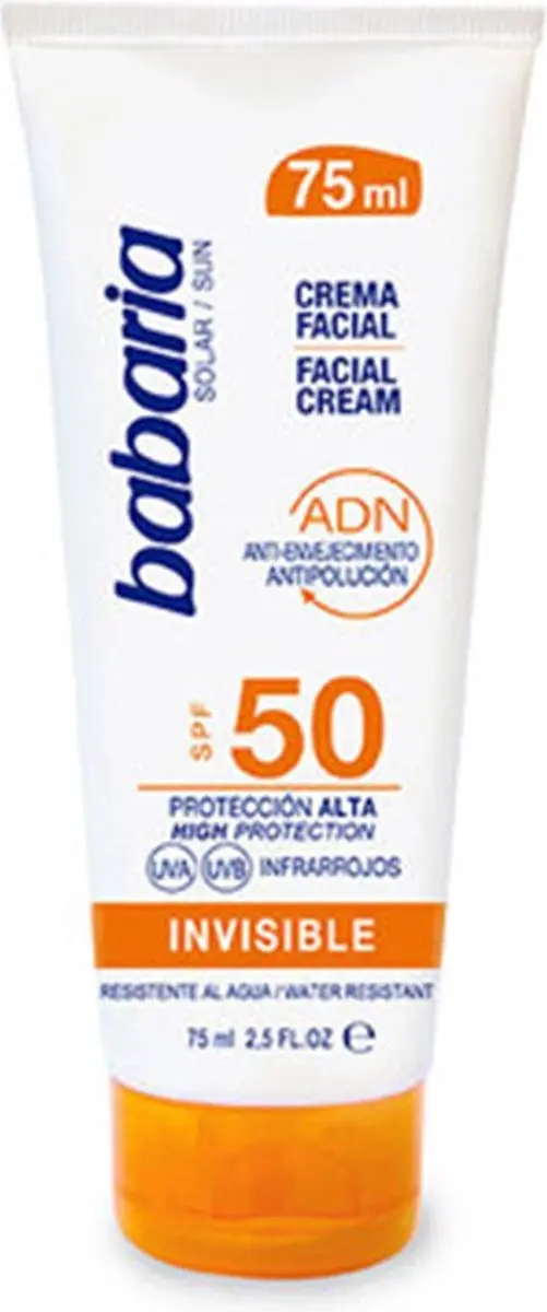 Gezichtszonnecrème SOLAR ADN INVISIBLE Babaria Solar Adn Invisible Spf 50 (75 m