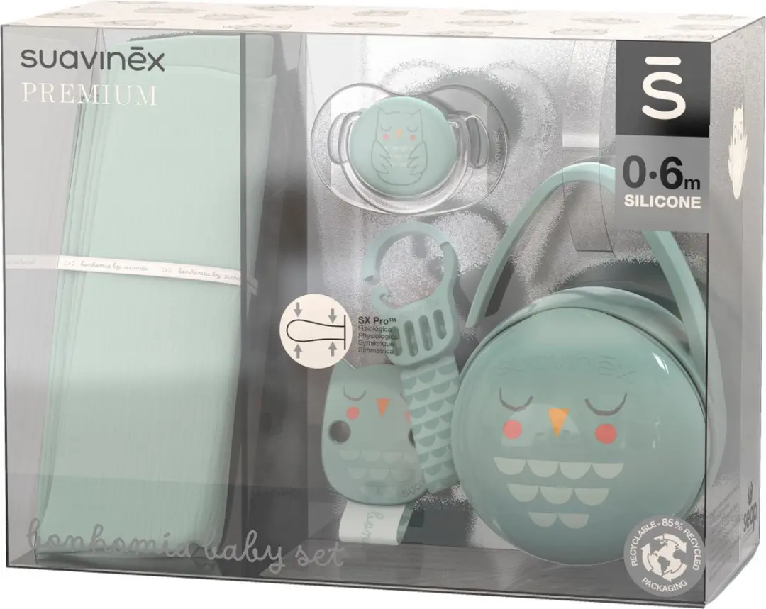 Suavinex Bonhomia Green Gift Set SXSBZ2080736 - Fopspeen & accessoires