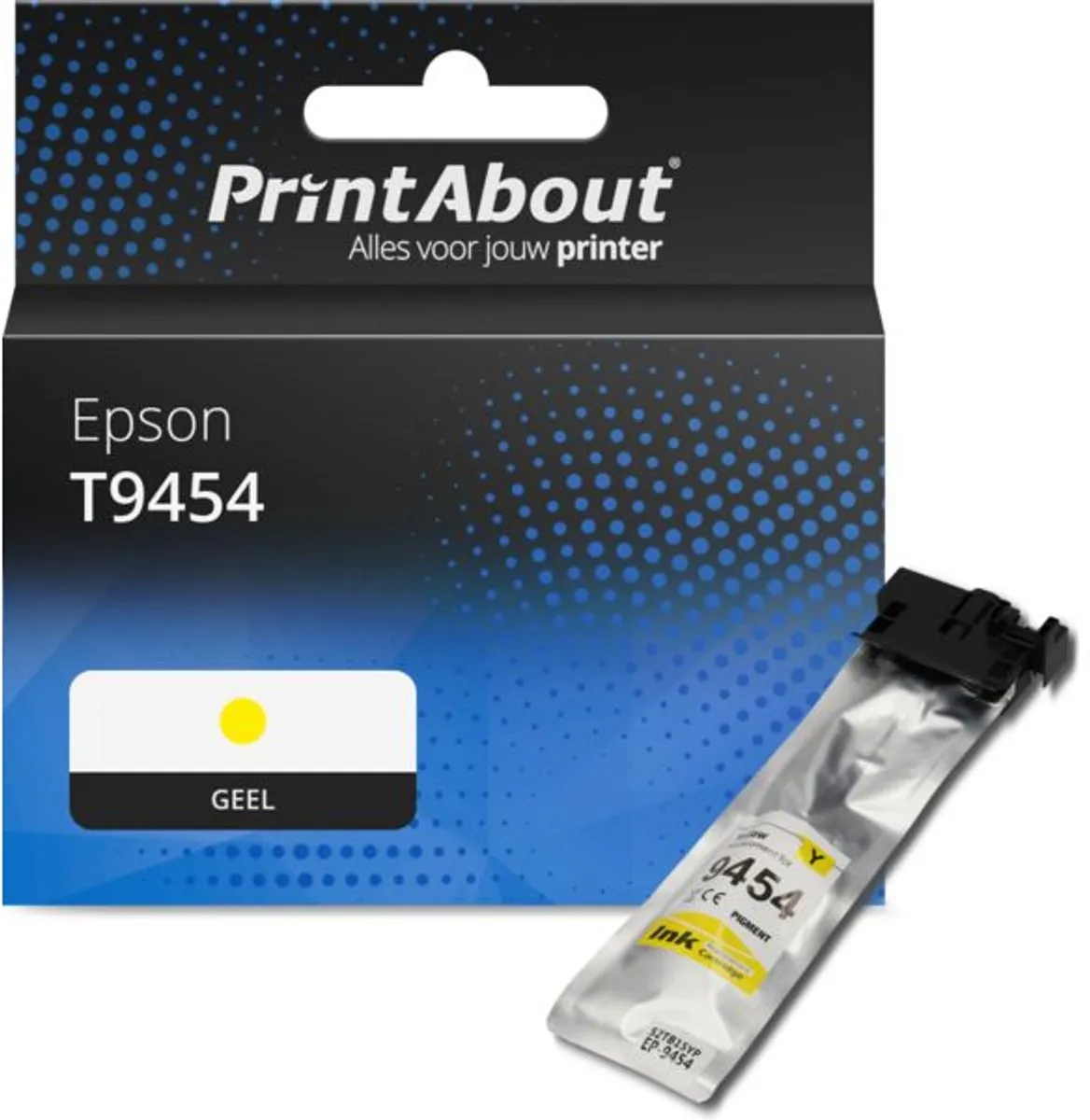 PrintAbout T9454 Inktcartridge Geel - Hoge capaciteit - 42.2ml