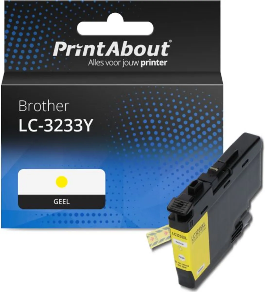 PrintAbout LC-3233Y Inktcartridge Geel - 5500 pagina's