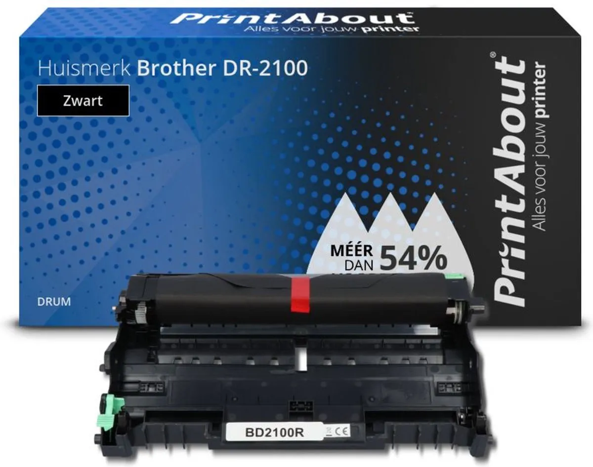 PrintAbout Brother DR-2100 Drum - 13.000 pagina's - Zwart
