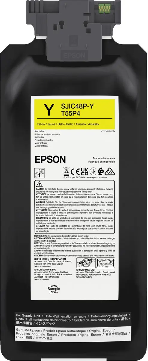 Epson SJIC48P-Y Inktcartridge Geel C13T55P440
