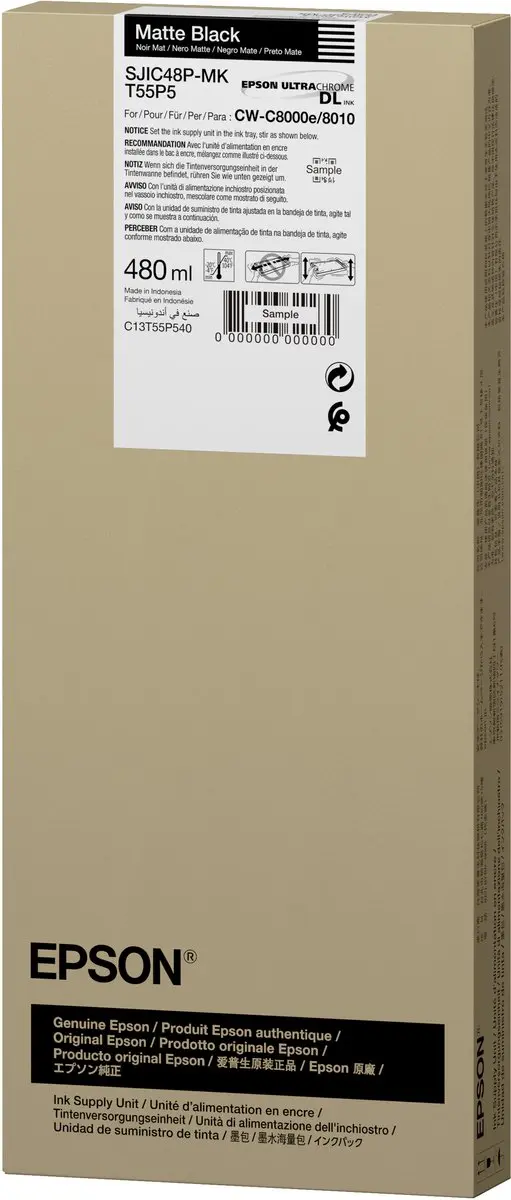 Epson SJIC48P-MK Inktcartridge Zwart