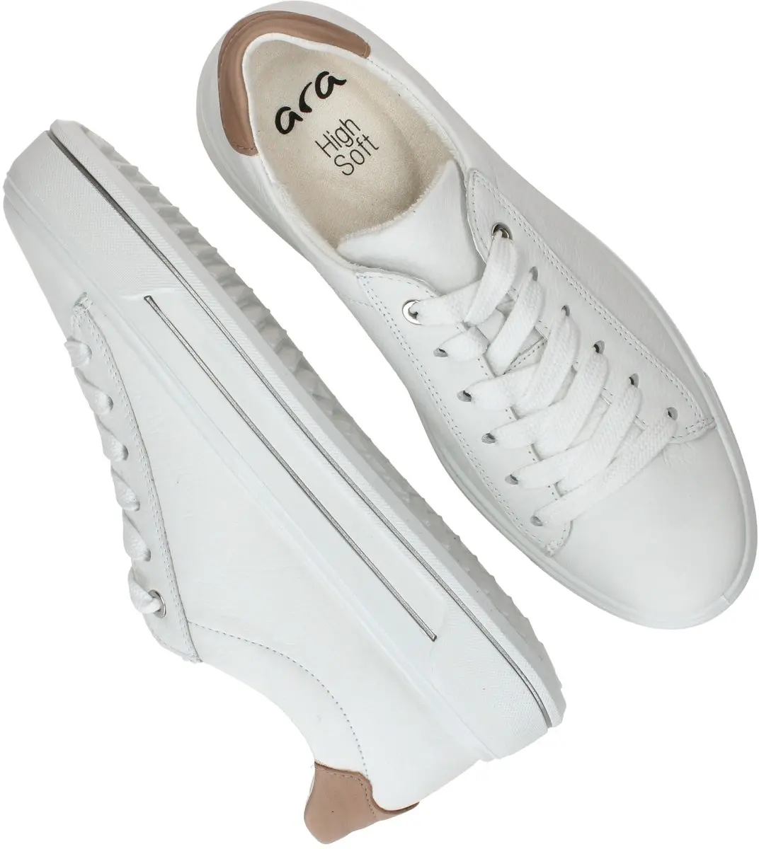 Ara Canberra 3.0 Lage Sneakers Wit/Beige - 37.5 - afbeelding 5 van 6