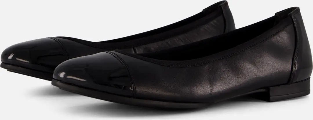 Tamaris Ballerina's zwart Leer