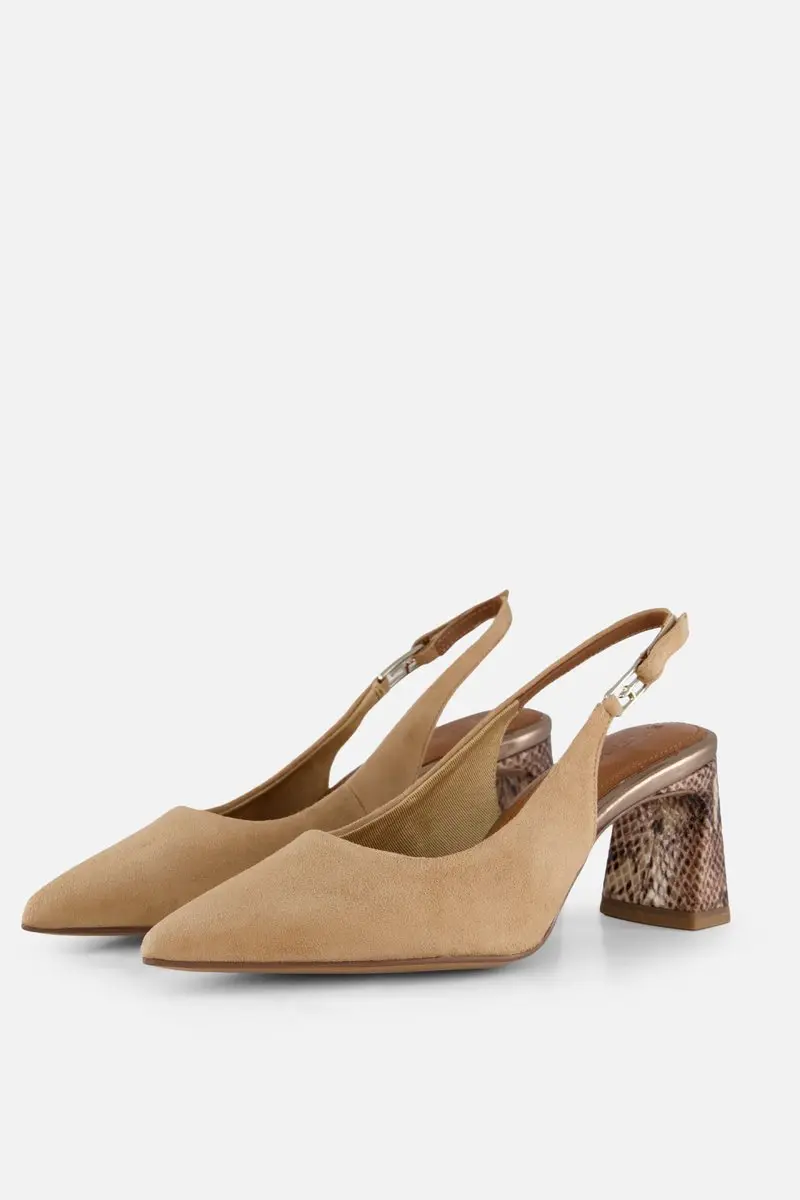 Tamaris Slingbacks beige Suède
