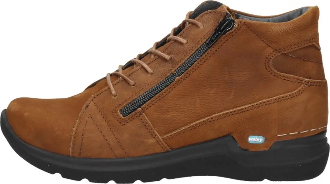 Wolky Why Veterschoenen Hoog 44 - Cognac