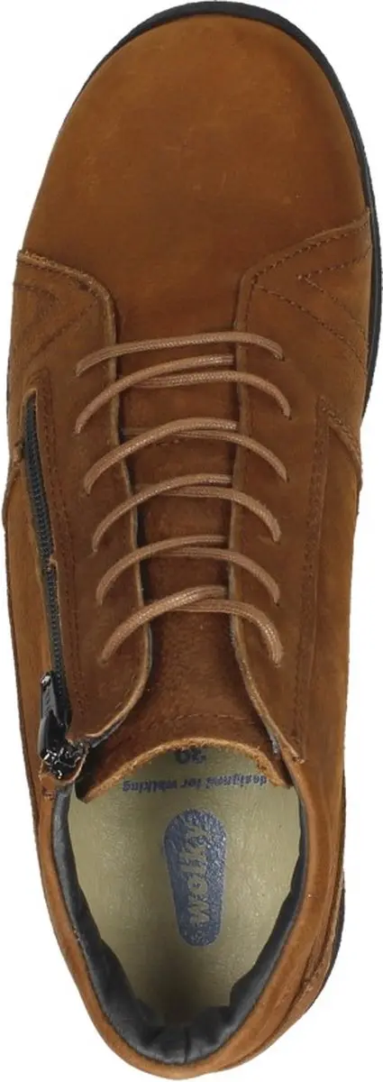 Wolky Why Veterschoenen Hoog 44 - Cognac