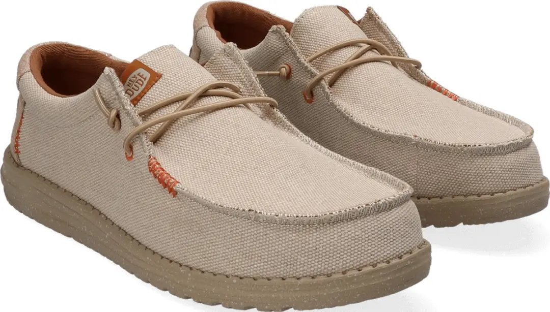 HEYDUDE Wally Coastline Jute Instappers - Beige - Maat 41 - afbeelding 6 van 6