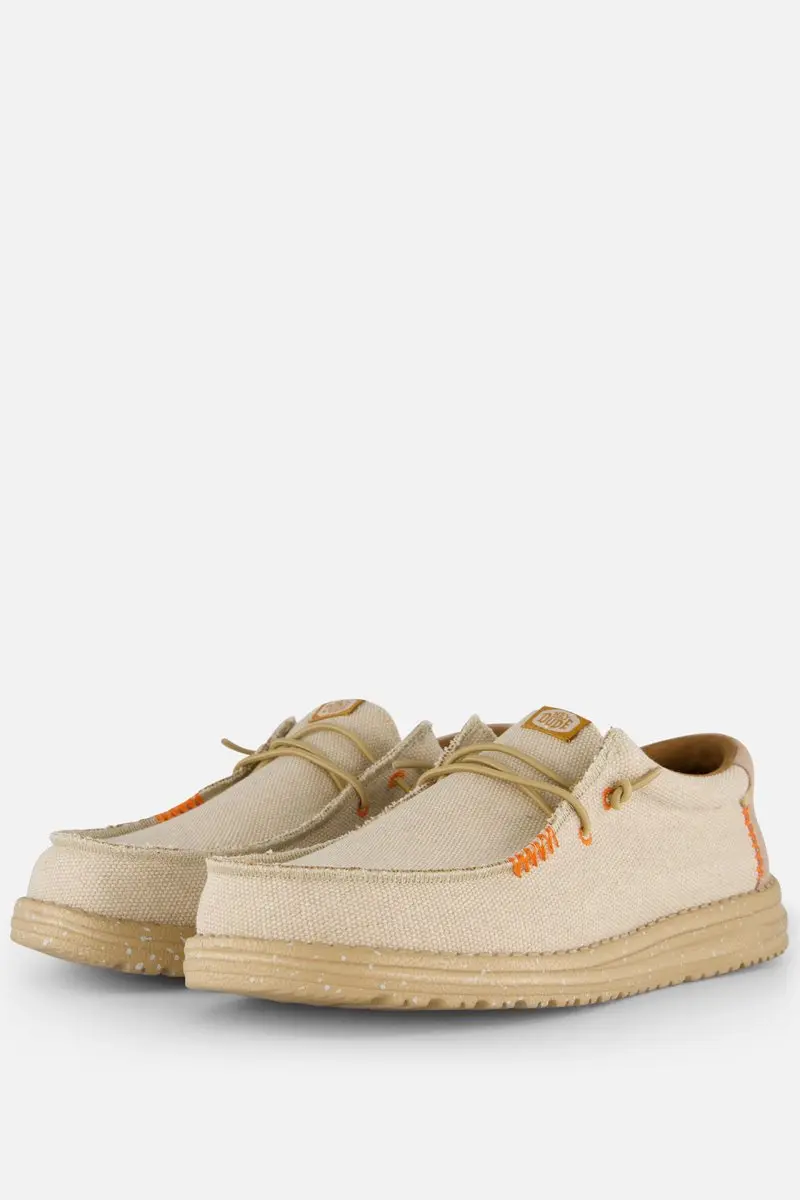 HEYDUDE Wally Coastline Jute Instappers - Beige - Maat 41